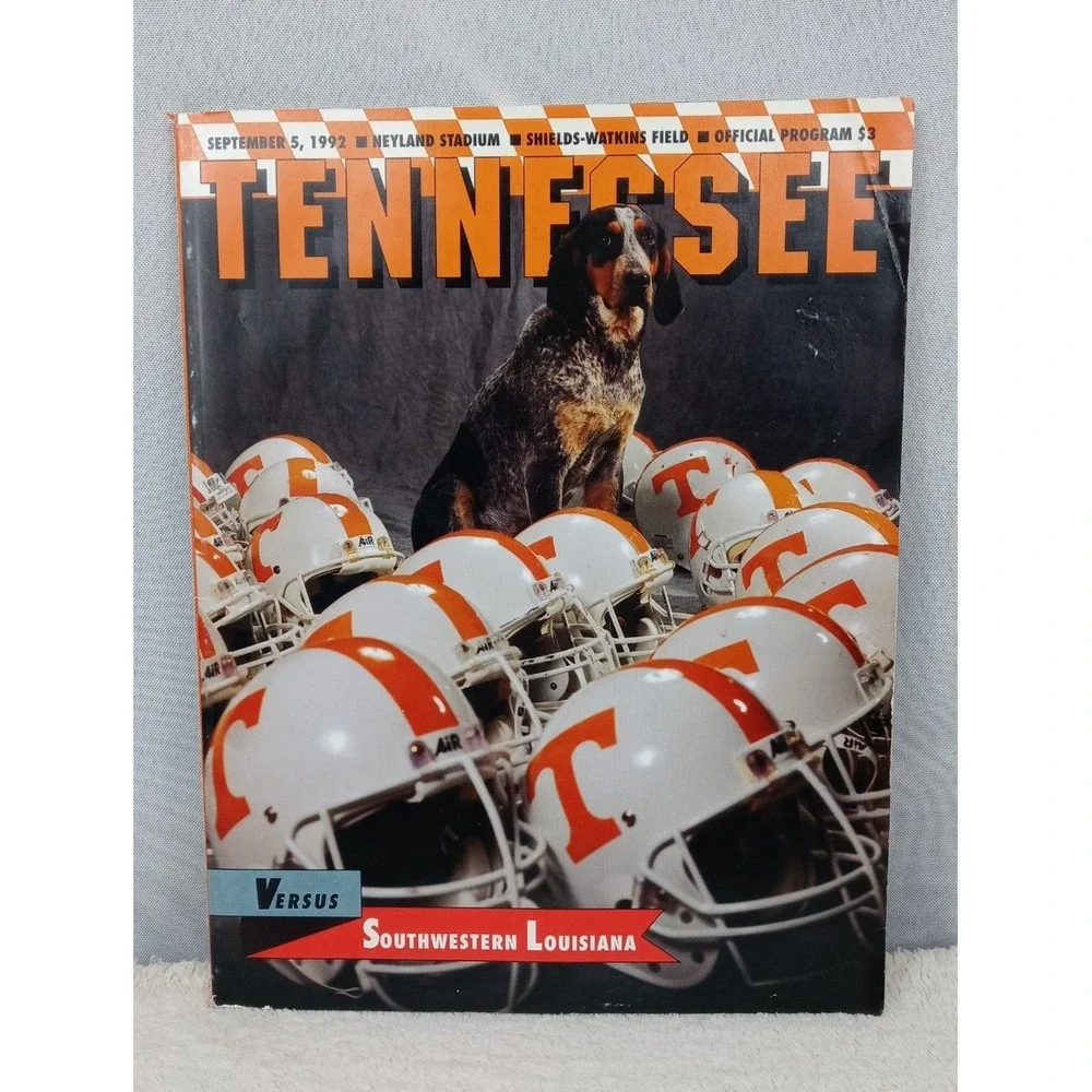 1992 Tennessee‎ Vols Gameday Program vs Southern LA Smokey UT Football NCAA